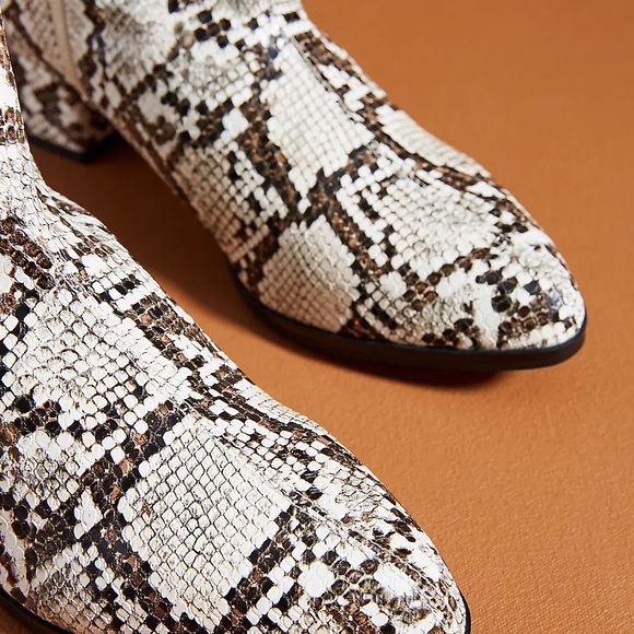 Matiko Jeanine Snake-Printed Ankle Boots - Picture 2 of 4